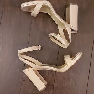 Michael Kors Ankle Strap Block Heel Sandals
